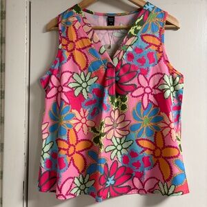 Cato Multicolor Floral V-Neck Blouse